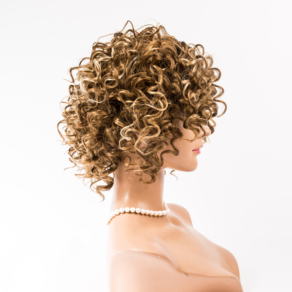Natural wave lace front synthetic wigs  LJ75 